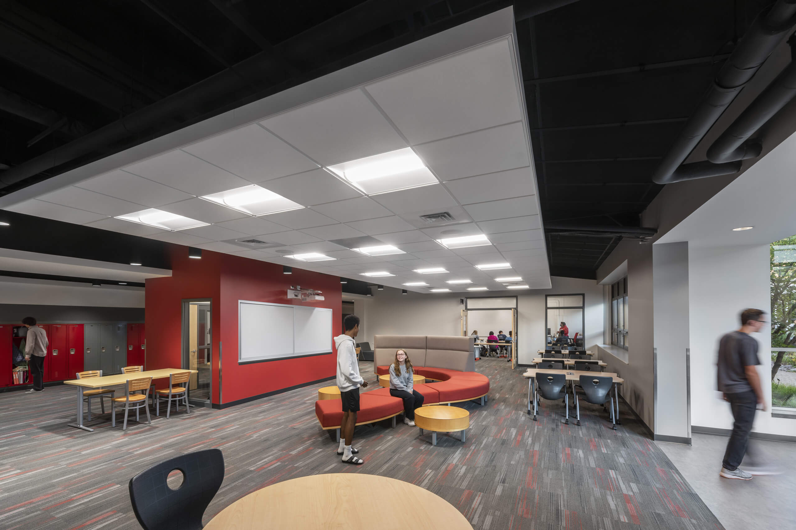 Student lounge area at Timothy Christian High School