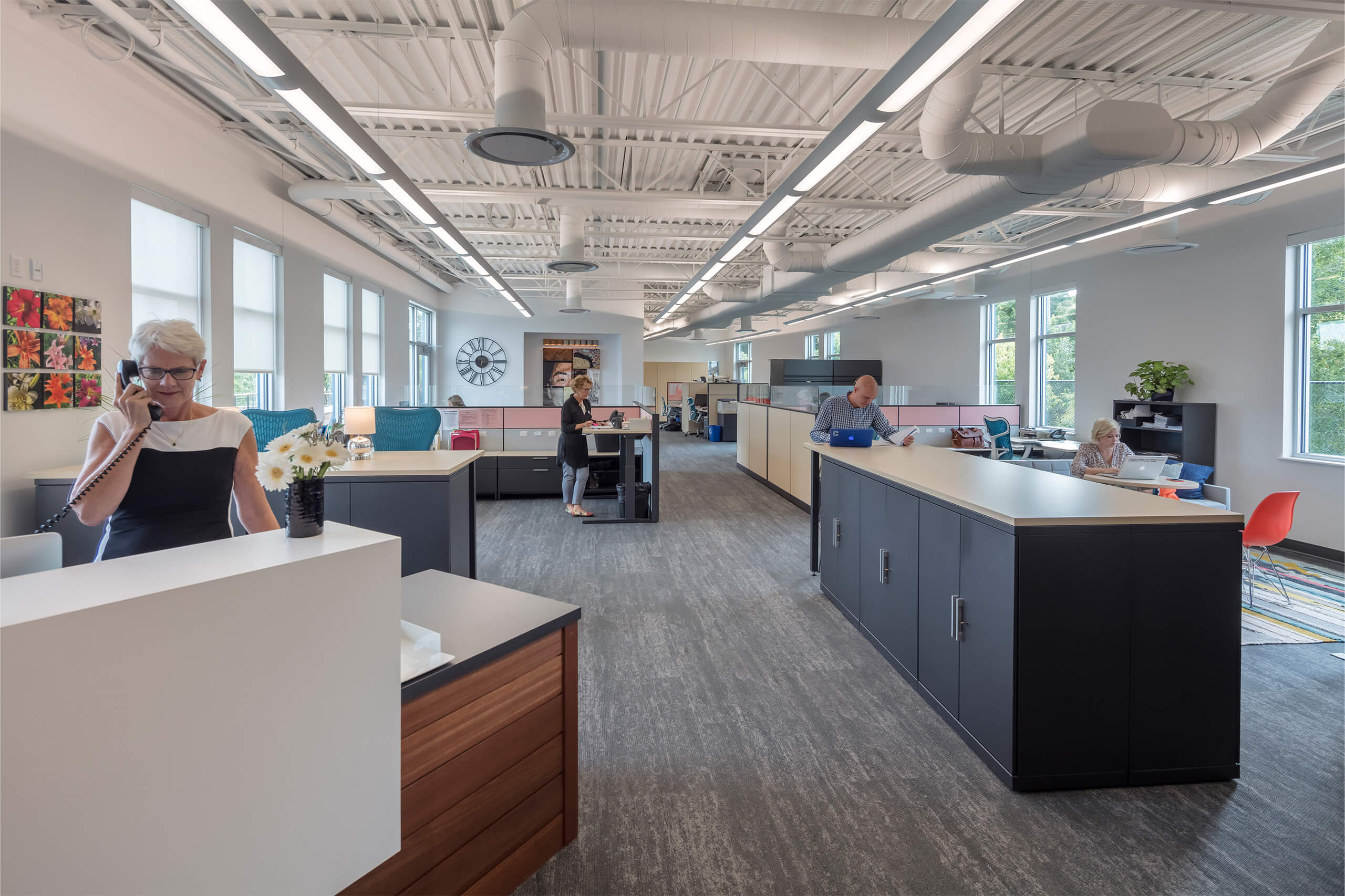 interior view of updated Grand Rapids Christian School admin building