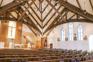 St. John Paul II Catholic Parish interior of sanctuary seating