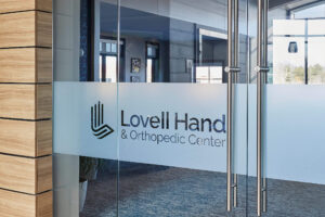 Entry doors to the Lovell Hand and Orthopedic Center