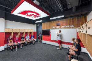 Timothy Christian Middle School locker room