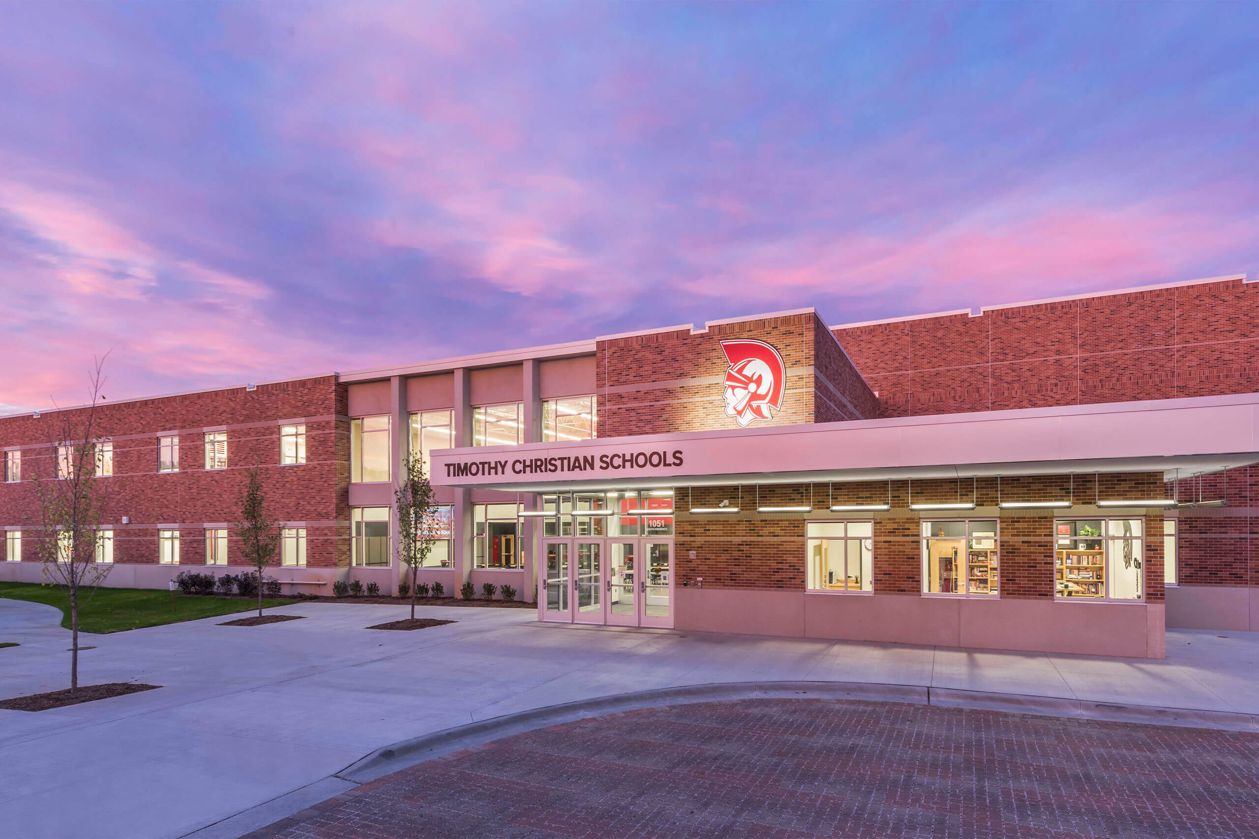 Exterior of the Timothy Christian Middle School