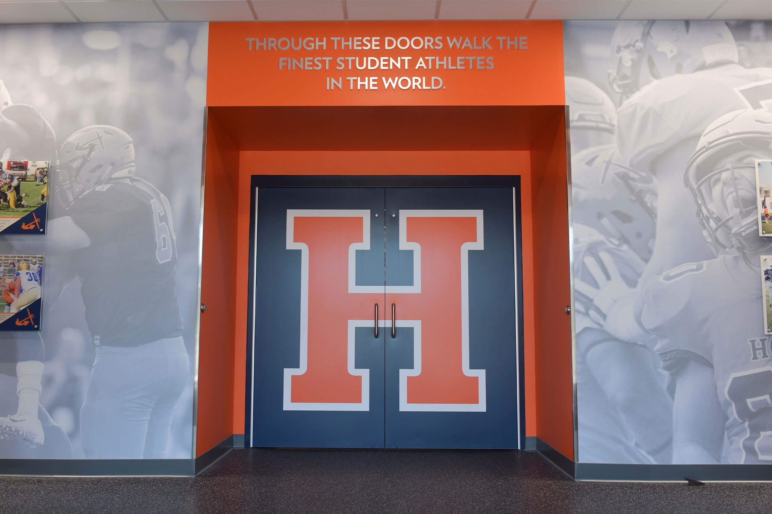 Locker room entrance