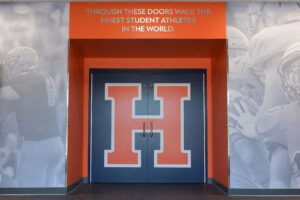 Locker room entrance