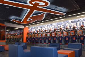 Hope College football locker room