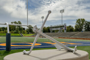 Anchor, stands and football field at Hope College