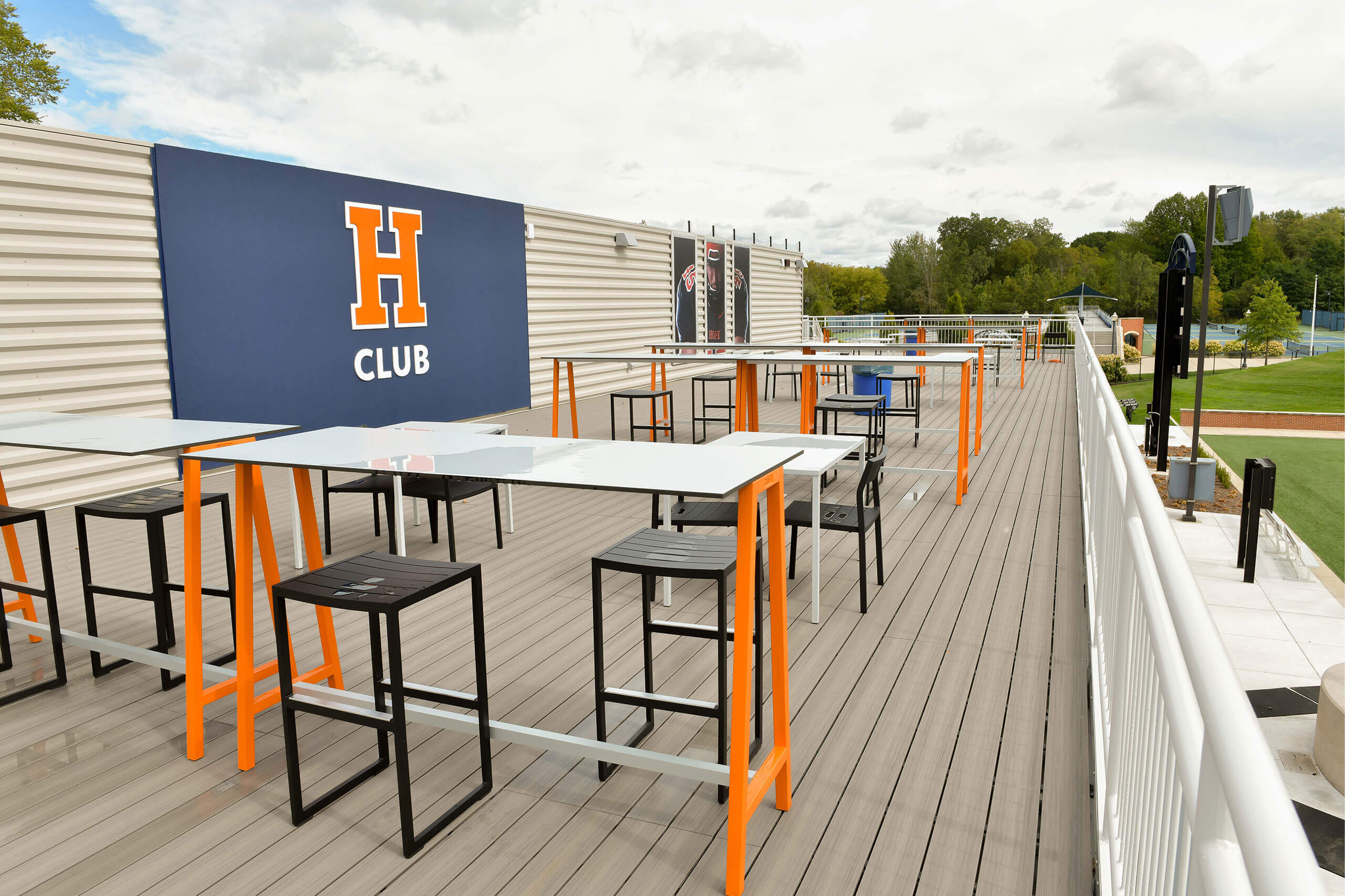 Deck of the Jim Heeringa Athletic Center