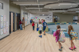 Students walking to classroom at Bethany Christian Schools.