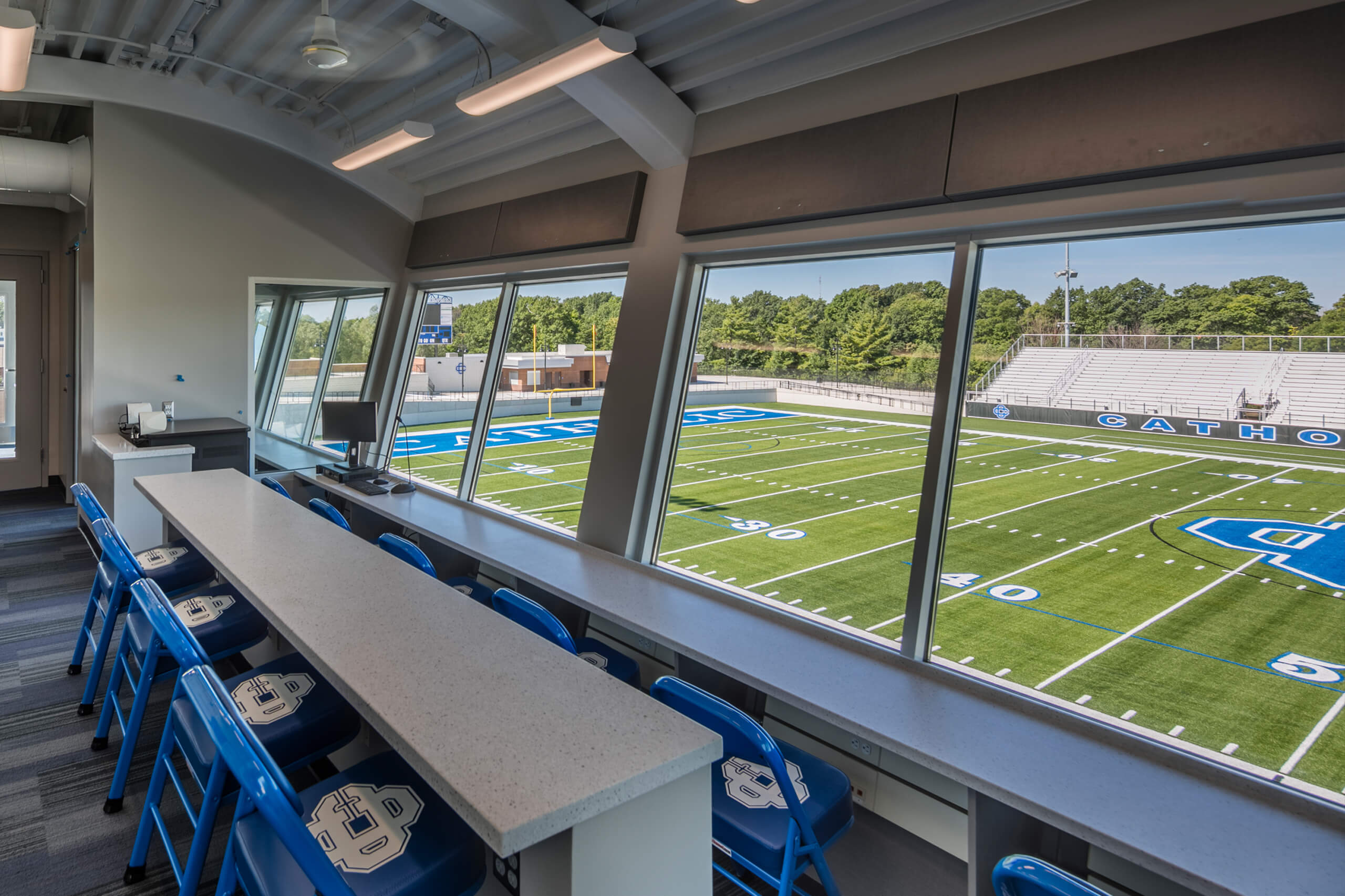 Catholic Central Athletics view from press box