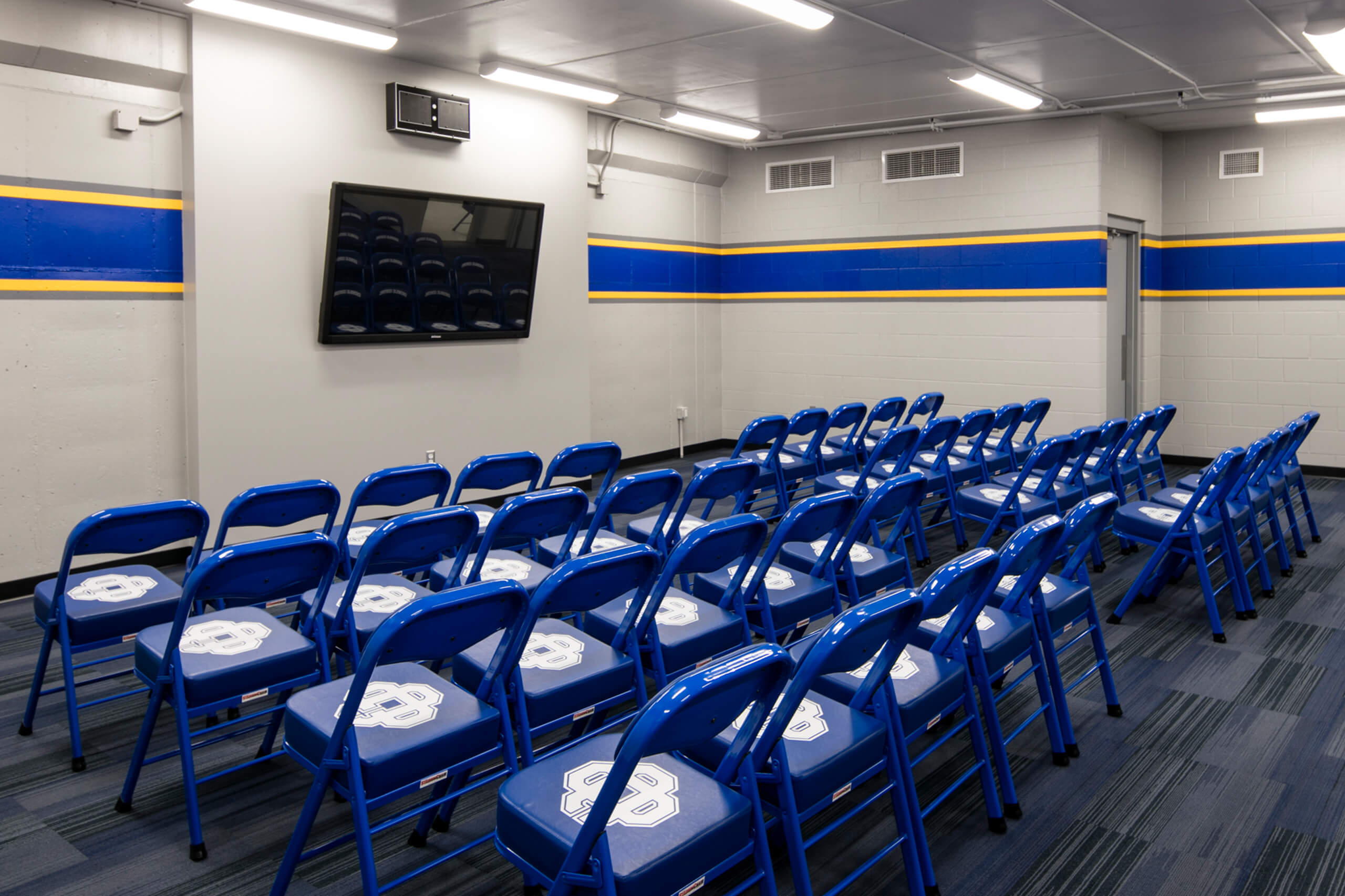 Catholic Central Athletics locker room seating