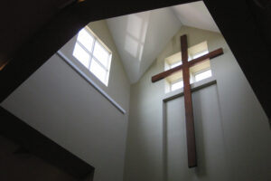 Good Shepherd Lutheran Church interior cross