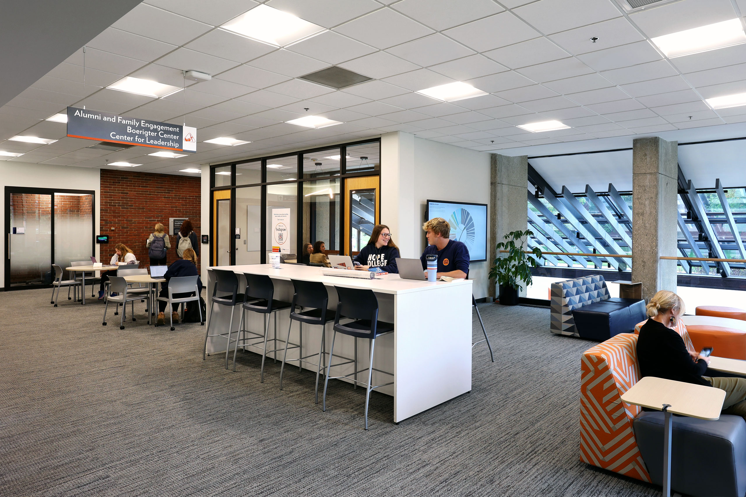 Hope College Boerigter Center for Calling and Career student space