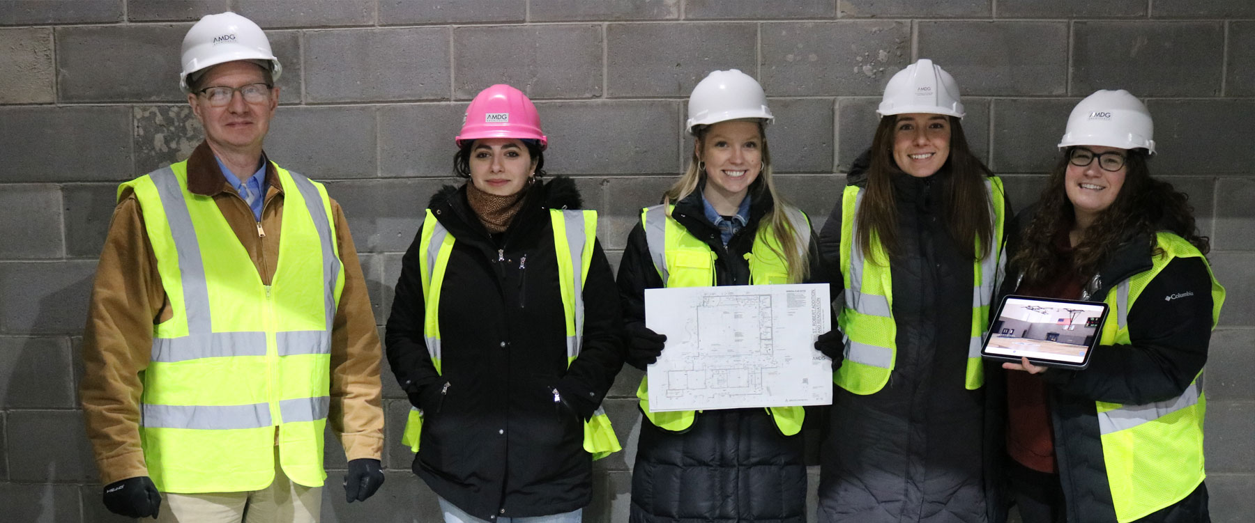 AMDG team at St Robert Catholic School construction site