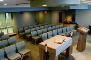 GR Catholic Central Chapel podium with books