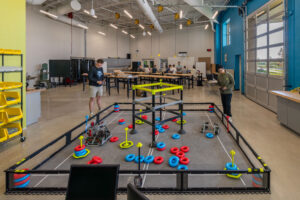 Illiana Christian High School robotics classroom