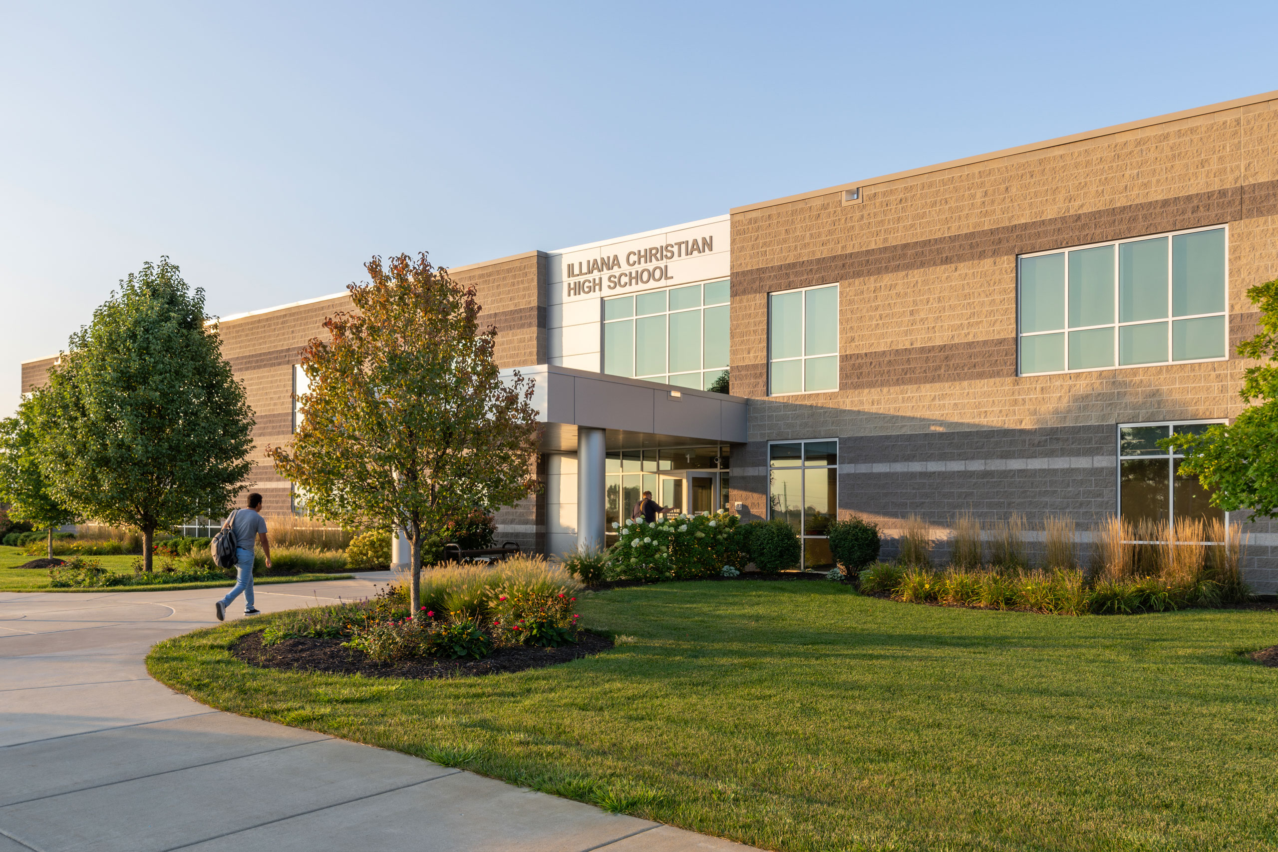 Illiana Christian High School main entrance