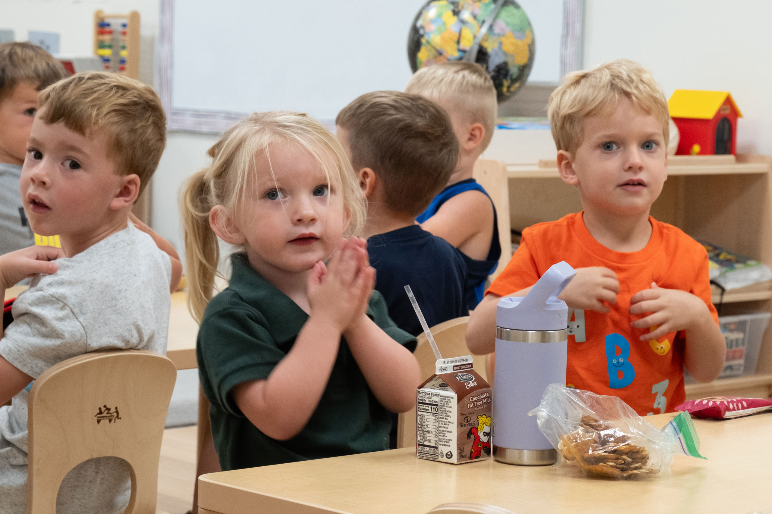 St. Paul the Apostle - Early Childhood Center close up snack table