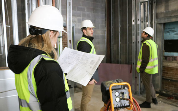 AMDG team at St Robert Catholic School construction site